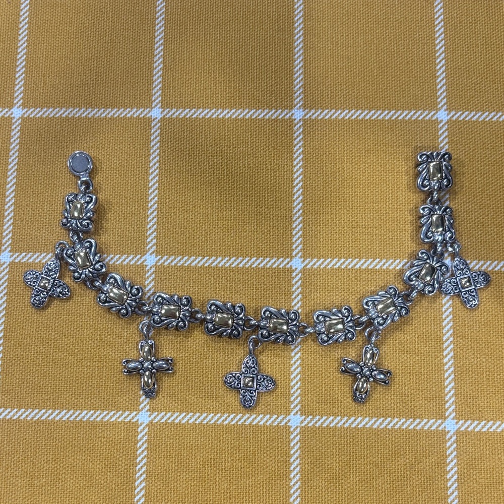 Vintage Silver Charm Bracelet - Premier Designs